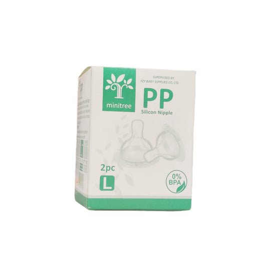 Minitree PP Silicon Nipple 2 Pcs Large