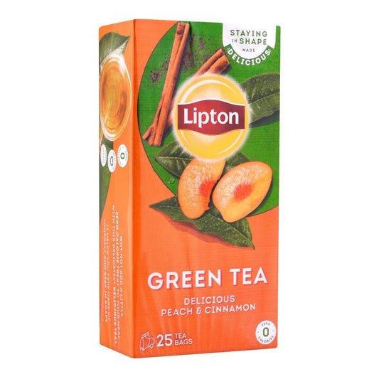 Lipton Green Tea Peach Cinnamon Tea Bags 25 Pcs