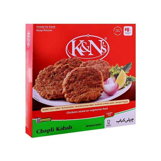 KNS Chicken Chapli Kabab 12 Pcs Economy Pack