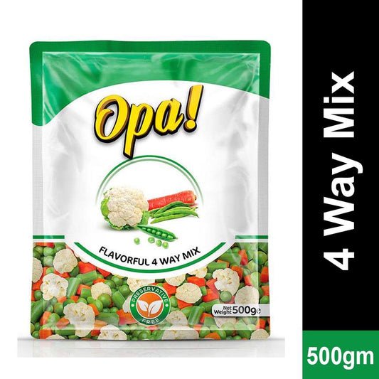 OPA 4 Way Mix Vegetables 500g