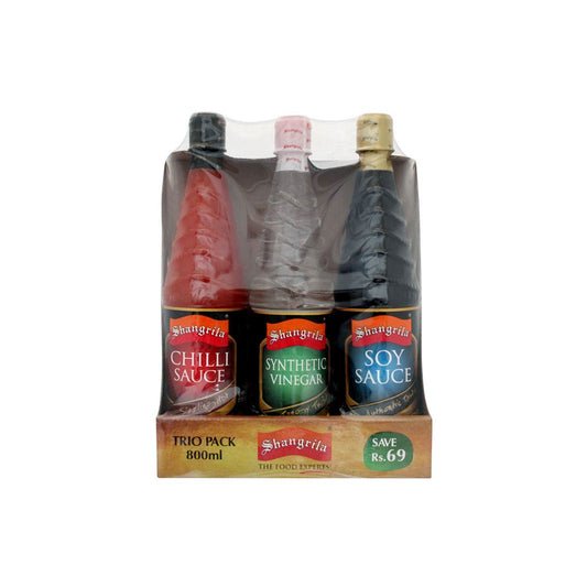 Shangrila Vinegar Chilli Soy Sauce 800ml Trio Pack
