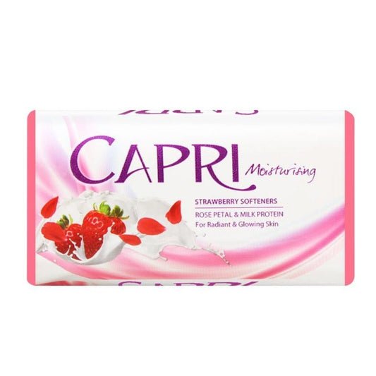 Capri Moisturising Strawberry Softeners Soap 125 Gm