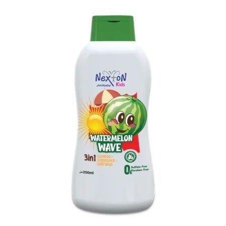 Nexton Kids Watermelon Wave 3 In 1 Shampoo Conditioner Body Wash 250 Ml