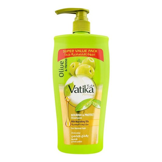 Dabur Vatika Olive And Henna Nourish Protect Shampoo For Normal Hair 650 Ml