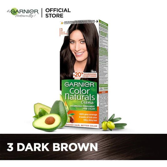 Garnier Color Naturals Permanent Hair Color 3 Natural Dark Brown