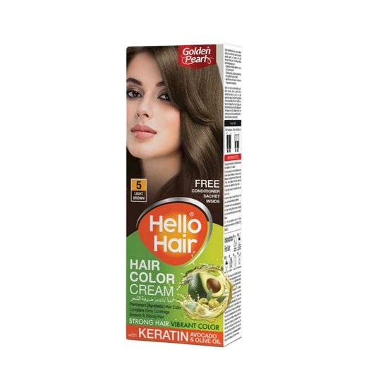 Golden Pearl Hello Hair 5 Light Brown Hair Color