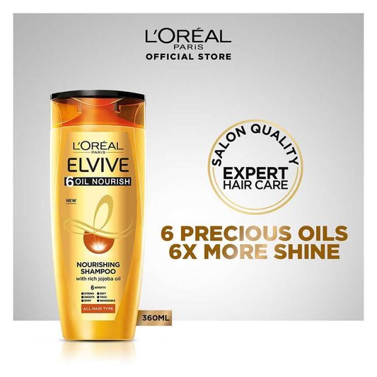 L'oreal Paris 6 Oil Nourish Scalp Hair Nourishing Shampoo 360 Ml