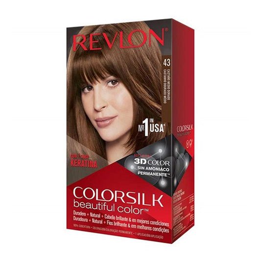 Revlon Color Silk 43 Medium Golden Brown Imported