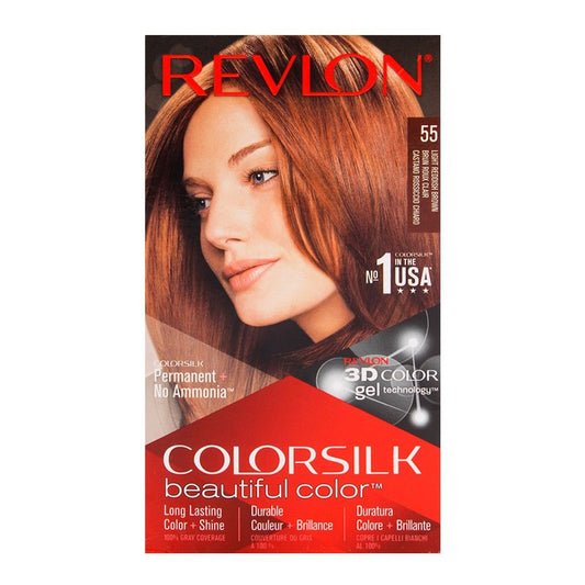 Revlon Color Silk 55 Light Reddish Brown Imported
