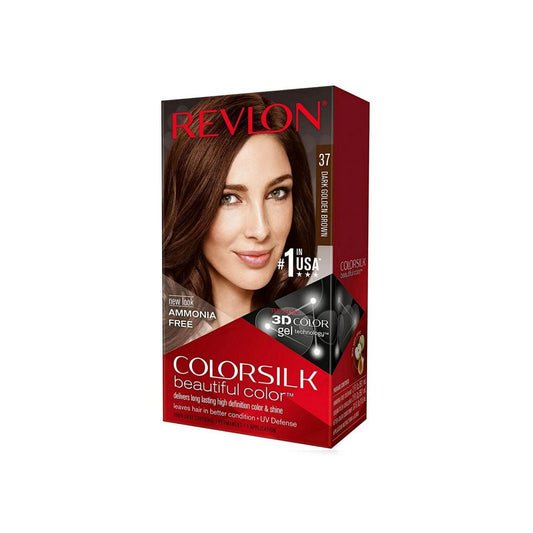 Revlon Silk Color 37 Dark Golden Brown Imported