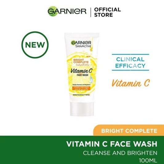 Garnier Bright Complete Vitamin C Face Wash 100 ml